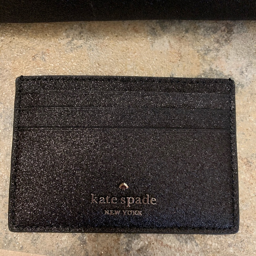 KATE SPADE JOELEY BLACK SATCHEL BAG CARD HOLDER - Picture 8 of 8